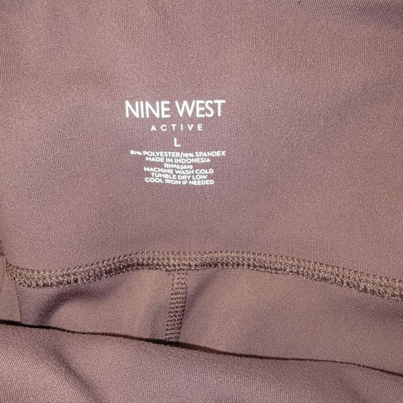 COPY - NWOT MAUVE COLOR, NINE WEST LEGGINGS, size Large, - Picture 2 of 9